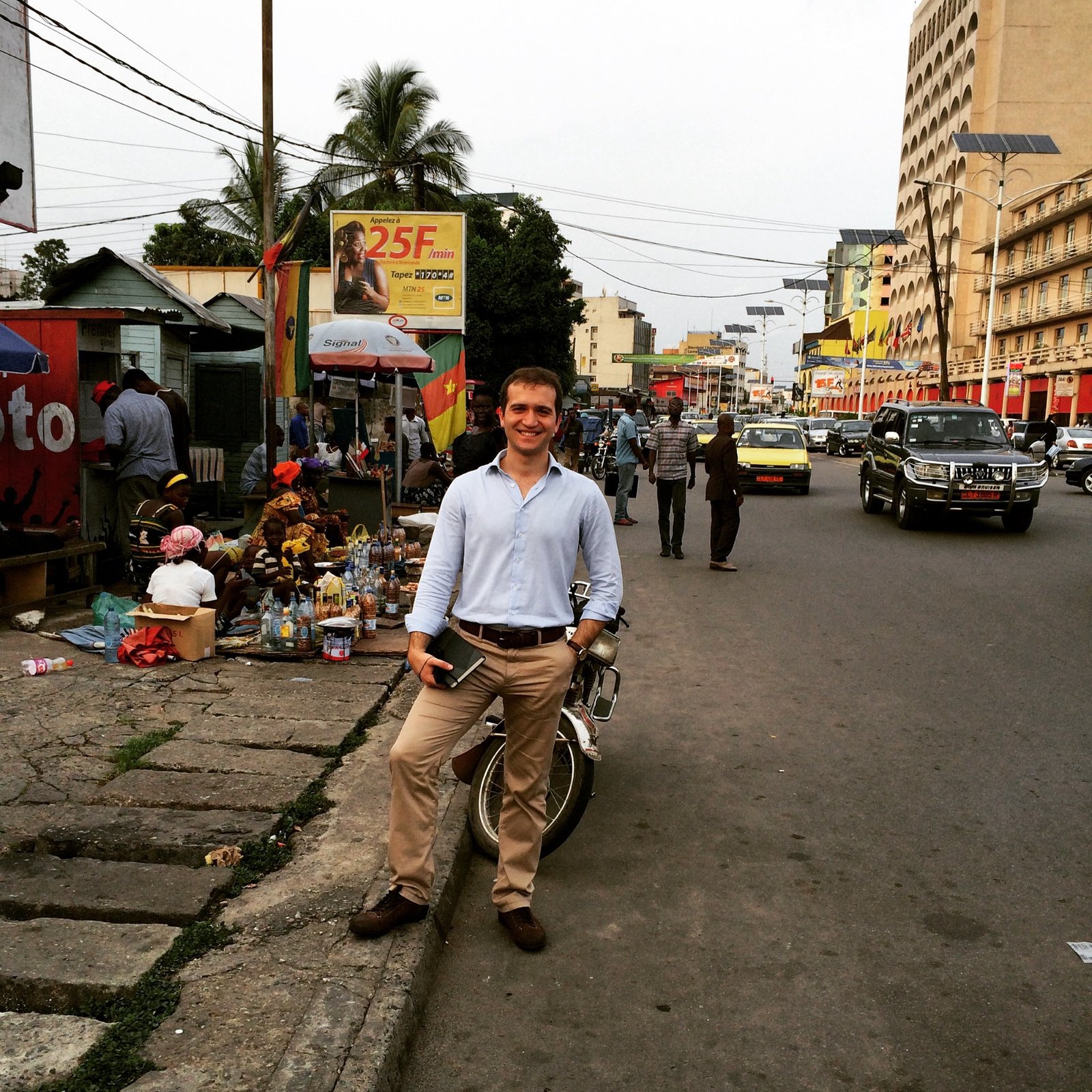 Gokhan Basaran during a market development visit in Africa